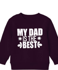 My Dad Is Best Fleece Sweatshirt - Maroon