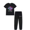 NEVER STOP PLAYING Tee & Trouser - Black