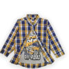 Rough & Tough Plaid Double Shirt - Blue & Mustard 1