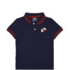 White Bee Tipping Colar Polo Shirt – Navy Blue