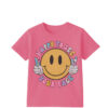 Happy Emoji Face Tee Shirt-Pink