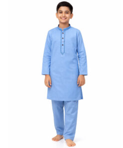 Stylish Front Embroidery Cotton Kurta
