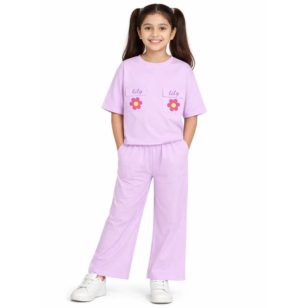 Lilly Flowers Double Flap Pocket Shirt