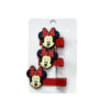 Minnie Hair Silicone Clips 3pc Set – Red