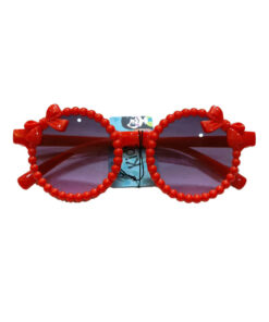Premium Frame Glasses With Red Bow - Red